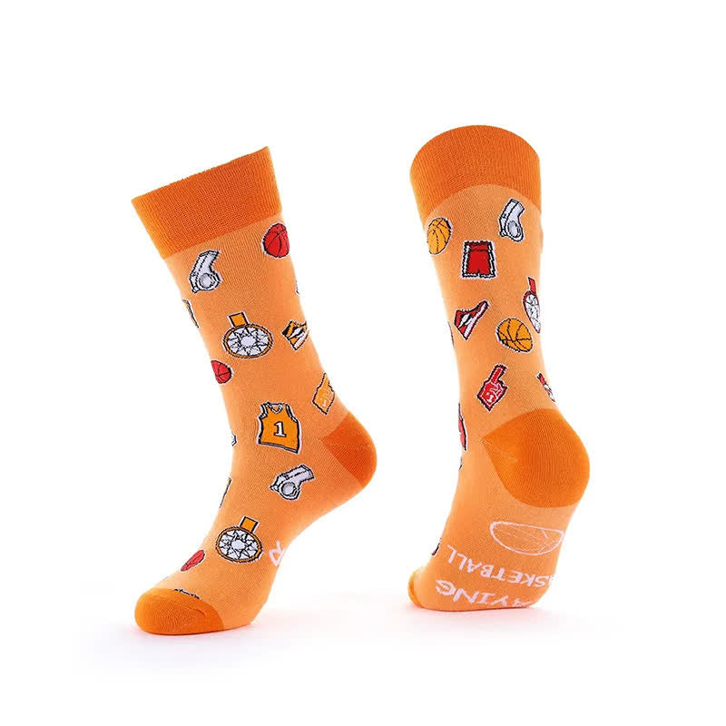 Plusock Funny Soccer Print Quarter Socks(3 Pairs) - H - EU39-43(US6-9) - image 8