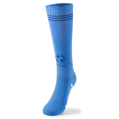 Plusock Cotton Football Knee High Socks(3 Pairs) - Light Blue - EU37-41(US4-7.5) - image 6