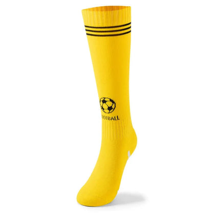 Plusock Cotton Football Knee High Socks(3 Pairs) - Yellow - EU37-41(US4-7.5) - image 5