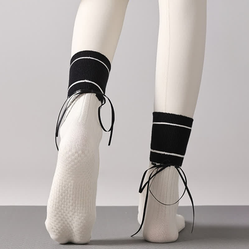 Plusock Open Instep Bow Grip Socks(2 Pairs) - image 2