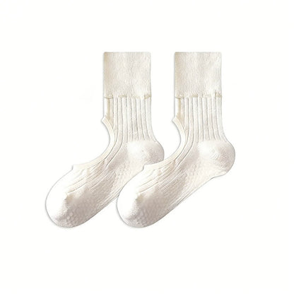 Plusock Open Instep Bow Grip Socks(2 Pairs) - White - EU35-40(US2-7) - Without Ribbon - image 16