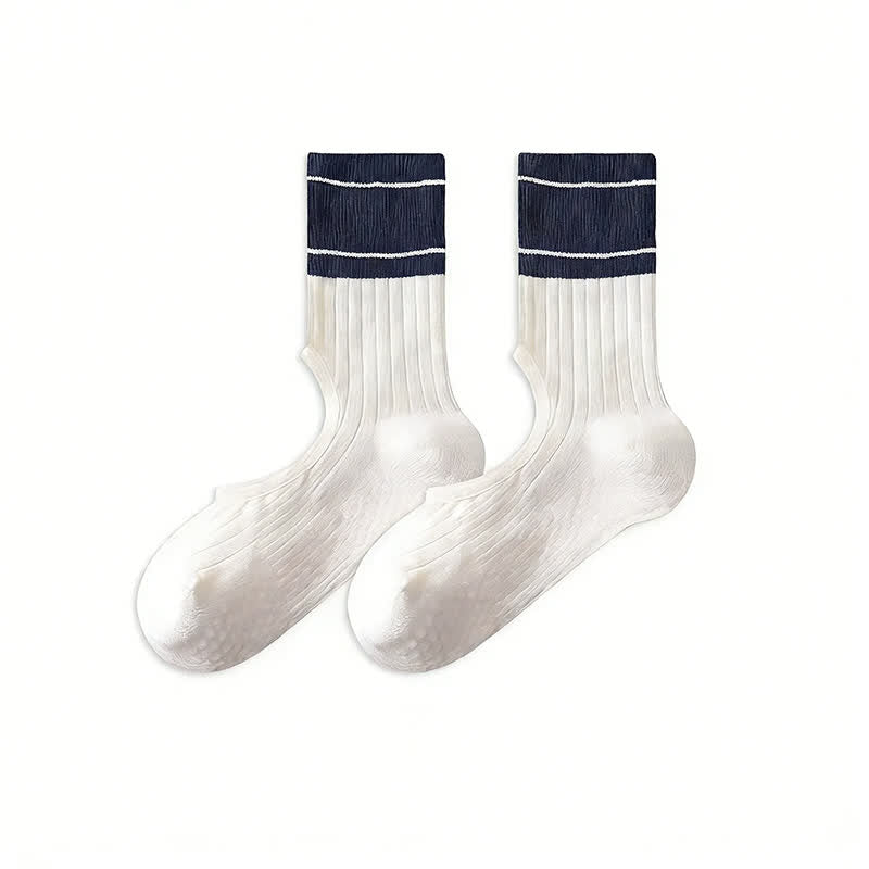 Plusock Open Instep Bow Grip Socks(2 Pairs) - Blue - EU35-40(US2-7) - Without Ribbon - image 19