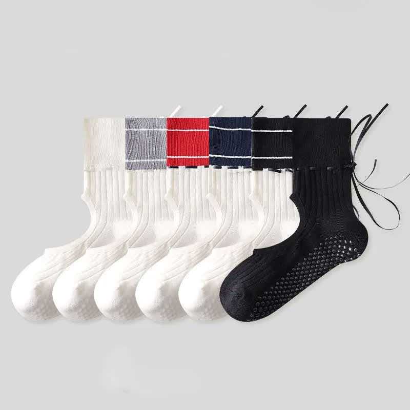 Plusock Open Instep Bow Grip Socks(2 Pairs) - image 8