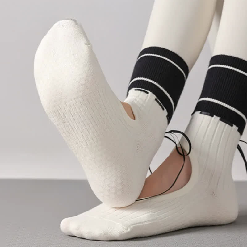 Plusock Open Instep Bow Grip Socks(2 Pairs) - image 3