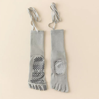Plusock Ballet Wrap Grip Toe Socks(2 Pairs) - Grey - EU35-39(US2-6) - image 3