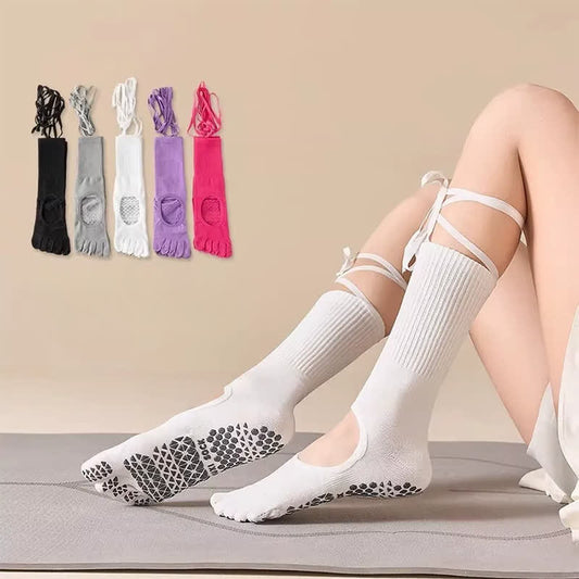Plusock Ballet Wrap Grip Toe Socks(2 Pairs) - image 0