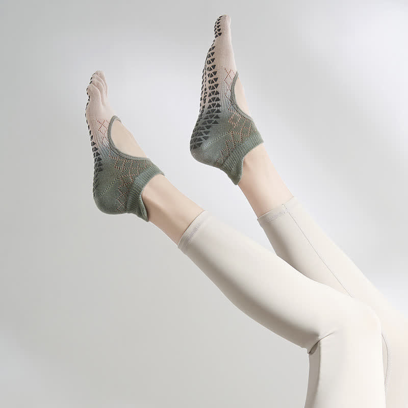 Plusock Gradient Toe Grip Socks - Grey - EU35-40(US2-7) - image 6