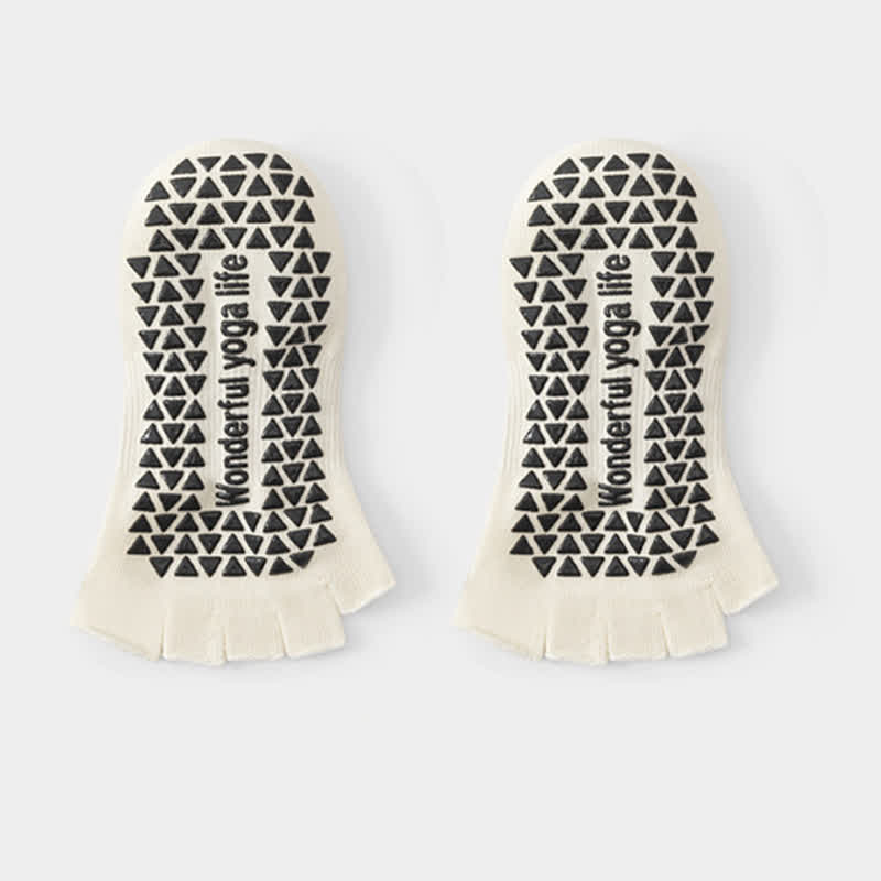 Plusock Low Cut Toe Grip Socks(2 Pairs) - White - EU35-40(US2-7) - image 6