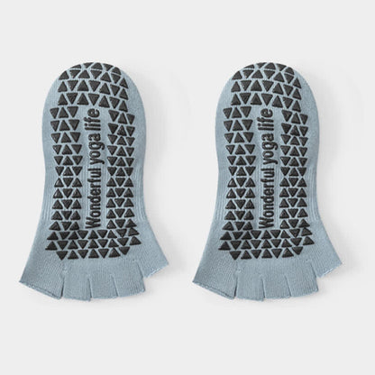 Plusock Low Cut Toe Grip Socks(2 Pairs) - Blue - EU35-40(US2-7) - image 8