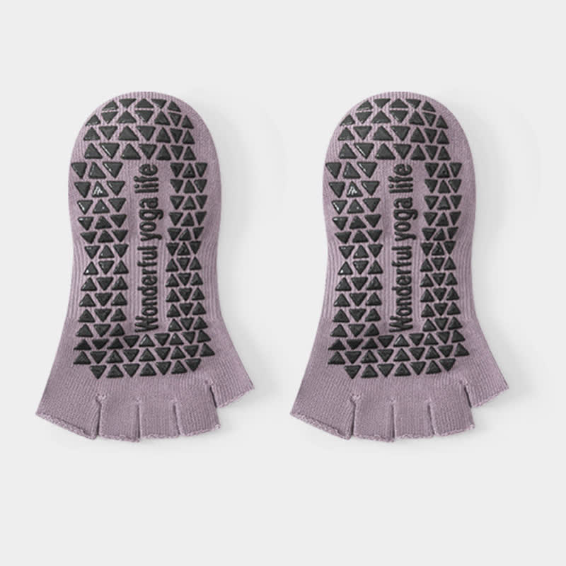 Plusock Low Cut Toe Grip Socks(2 Pairs) - Purple - EU35-40(US2-7) - image 7