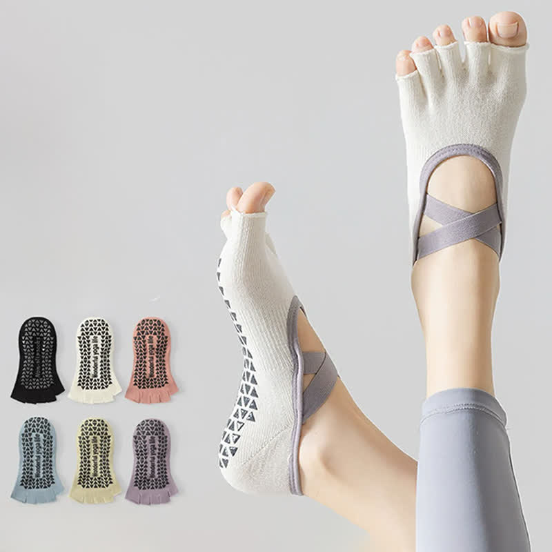 Plusock Low Cut Toe Grip Socks(2 Pairs) - image 0
