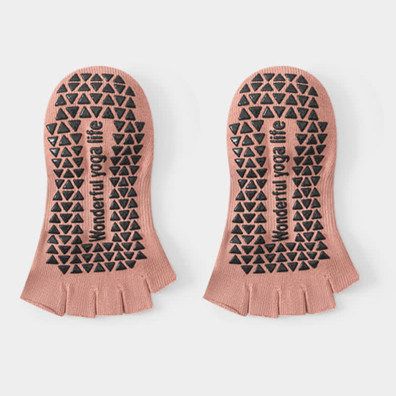 Plusock Low Cut Toe Grip Socks(2 Pairs) - Pink - EU35-40(US2-7) - image 9