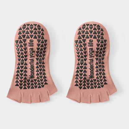 Plusock Low Cut Toe Grip Socks(2 Pairs) - Pink - EU35-40(US2-7) - image 9