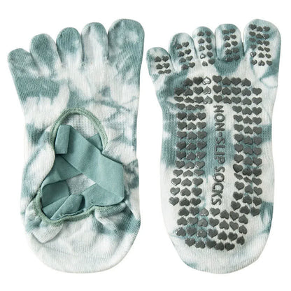 Plusock Tie Dye Five Toe Grip Socks(2 Pairs) - image 2