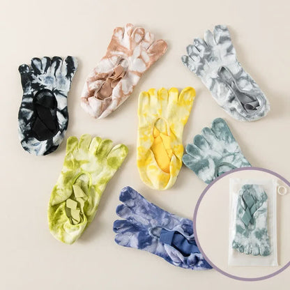 Plusock Tie Dye Five Toe Grip Socks(2 Pairs) - image 4