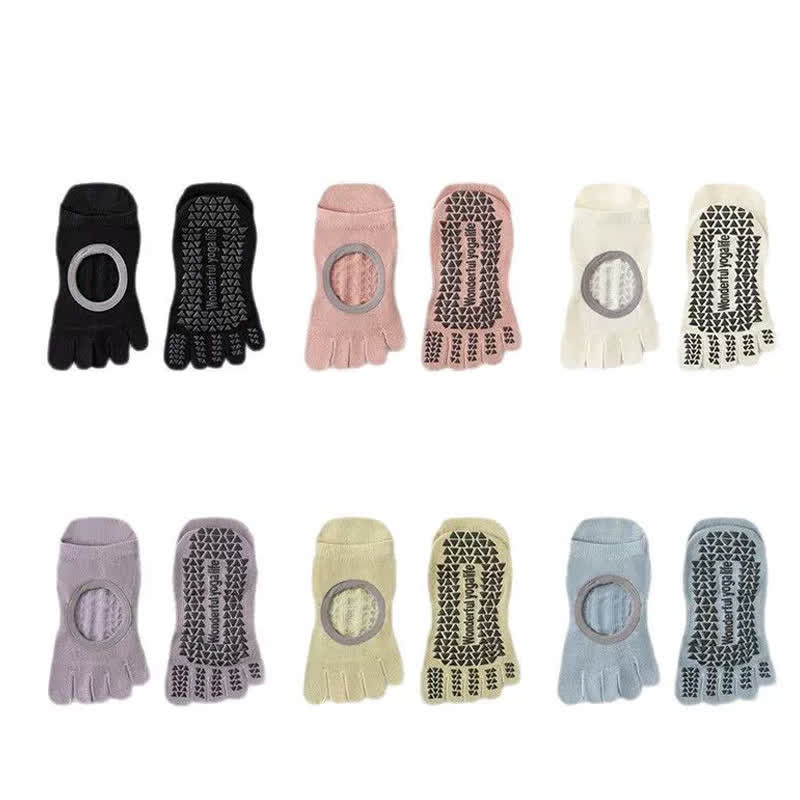 Plusock Five Toe Yoga Grip Socks(2 Pairs) - image 4