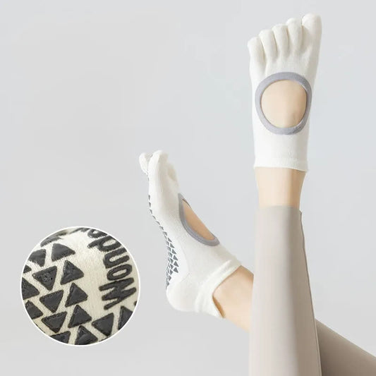 Plusock Five Toe Yoga Grip Socks(2 Pairs) - image 0