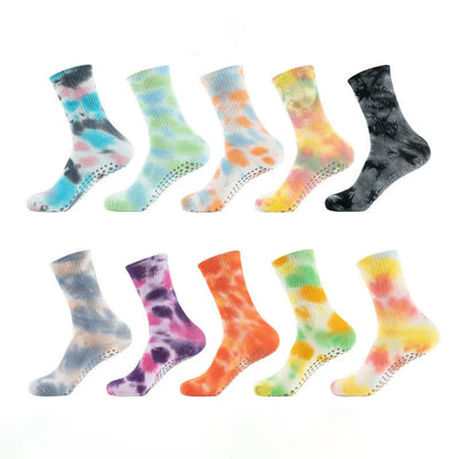 Plusock Tie Dye Yoga Grip Socks(2 Pairs) - image 1