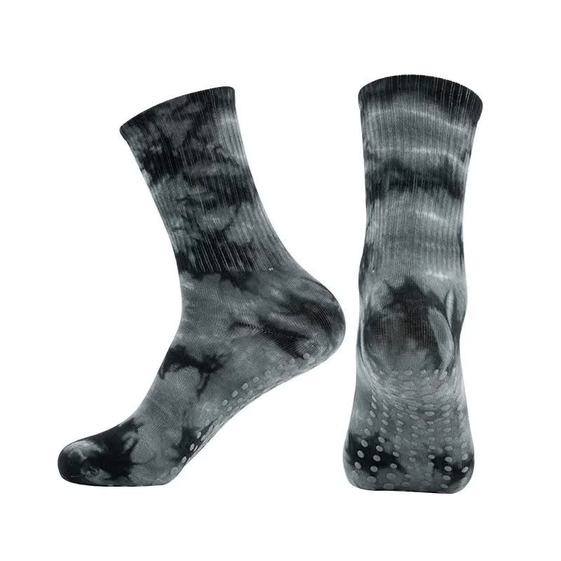 Plusock Tie Dye Yoga Grip Socks(2 Pairs) - Black - EU38-42(US5-8) - image 6