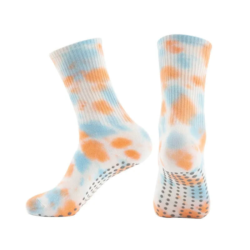 Plusock Tie Dye Yoga Grip Socks(2 Pairs) - Light Blue - EU38-42(US5-8) - image 2