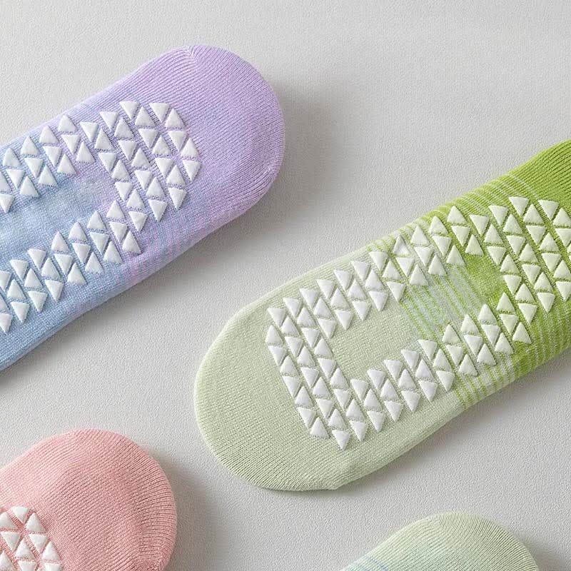 Plusock Cross Strap Yoga Grip Socks(6 Pairs) - image 1