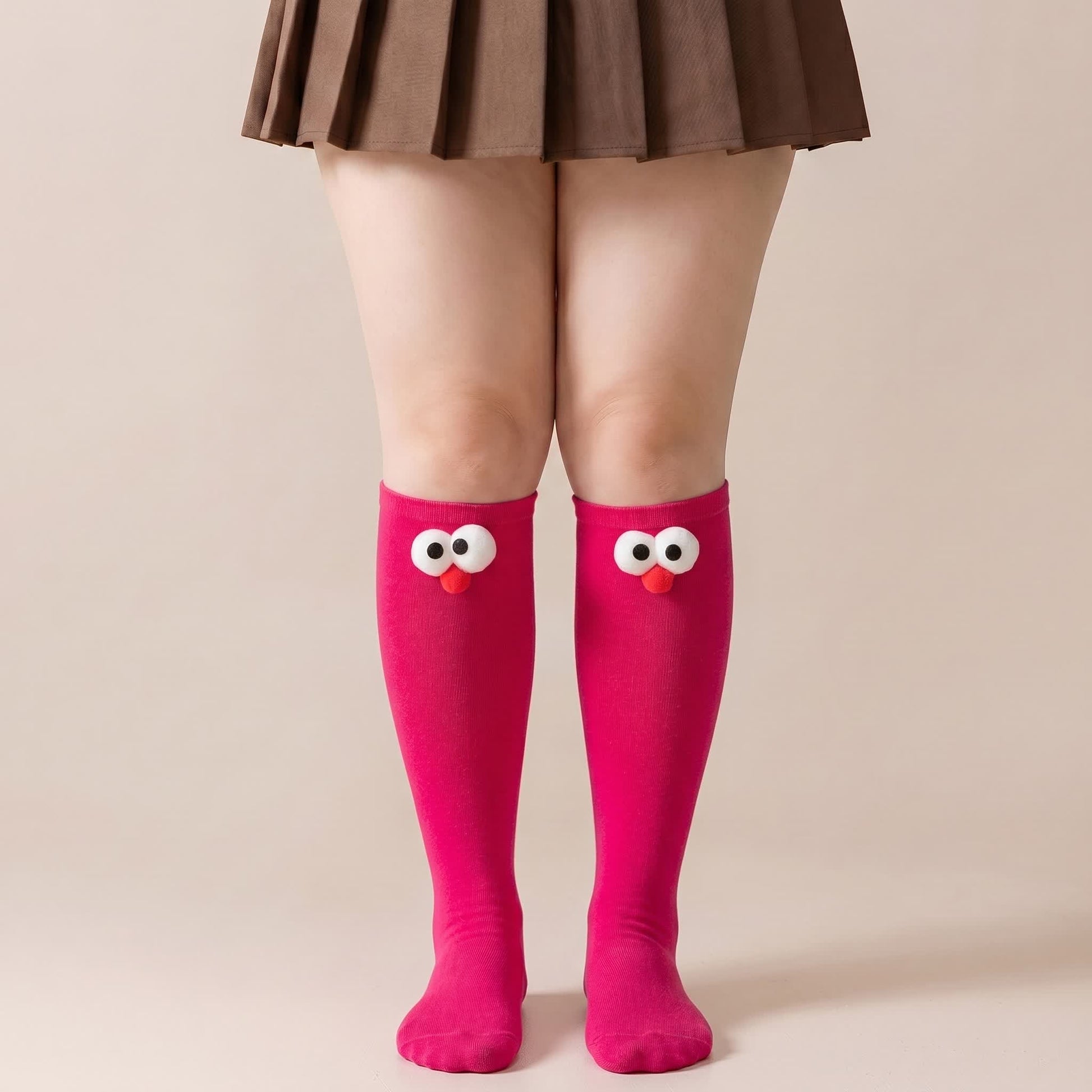 Plusock Cute Animal Knee High Socks(4 Pairs) - Rose - EU34-40(US1-7) - image 7