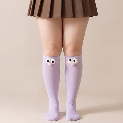 Plusock Cute Animal Knee High Socks(4 Pairs) - Light Pink - EU35-40(US2-7) - image 9
