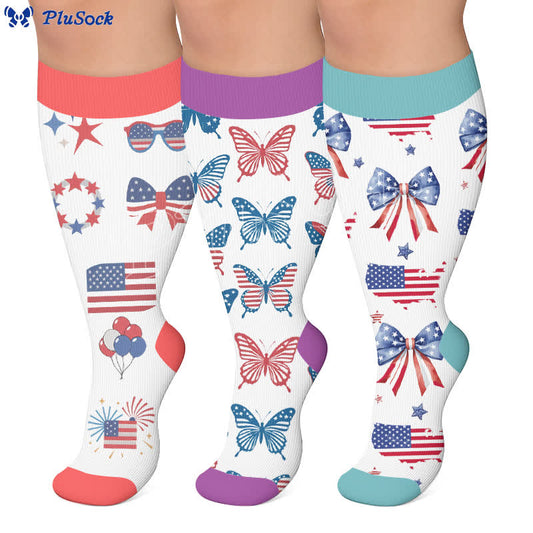 Plusock Plus Size Championing Freedom Compression Socks - image 0