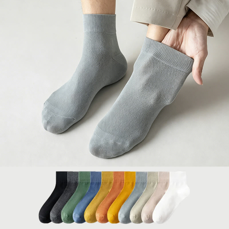 Plusock Cotton Breathable Quarter Socks(6 Pairs) - image 0