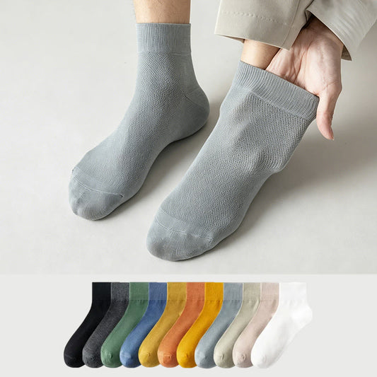 Plusock Cotton Breathable Quarter Socks(6 Pairs) - image 0