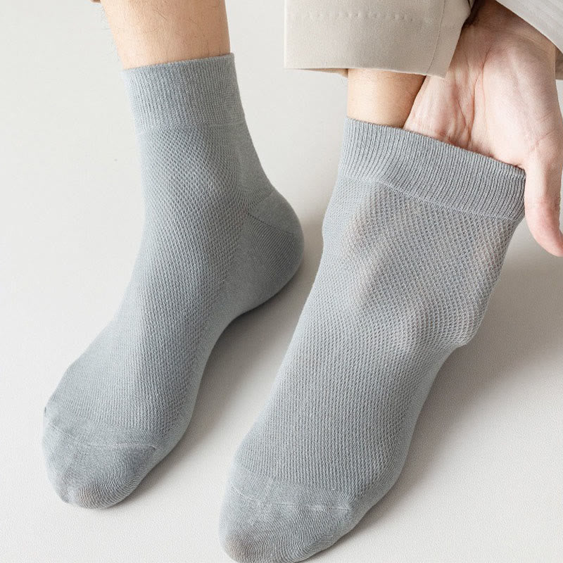 Plusock Cotton Breathable Quarter Socks(6 Pairs) - image 3