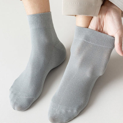 Plusock Cotton Breathable Quarter Socks(6 Pairs) - image 3