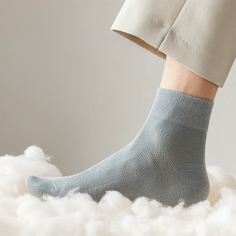 Plusock Cotton Breathable Quarter Socks(6 Pairs) - image 2
