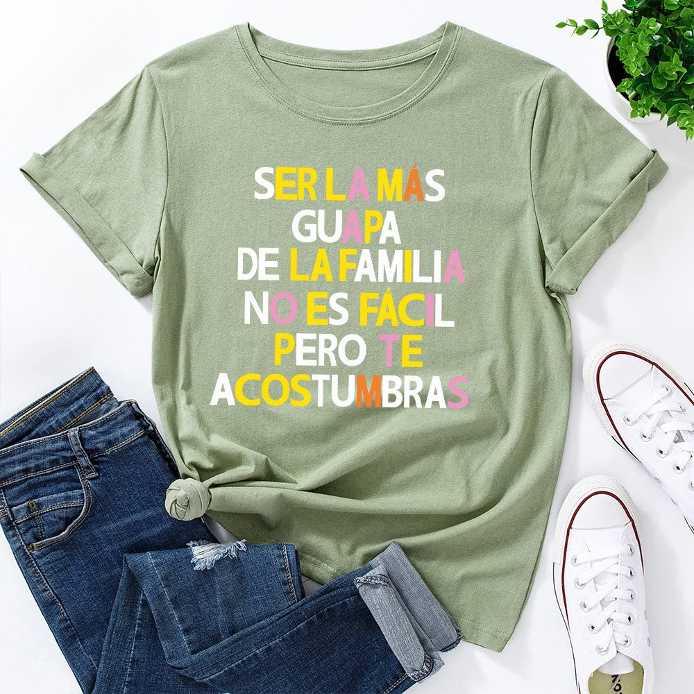 Plusock Plus Size Creative Letter Print T-shirt - Olive Green - 5XL - image 10