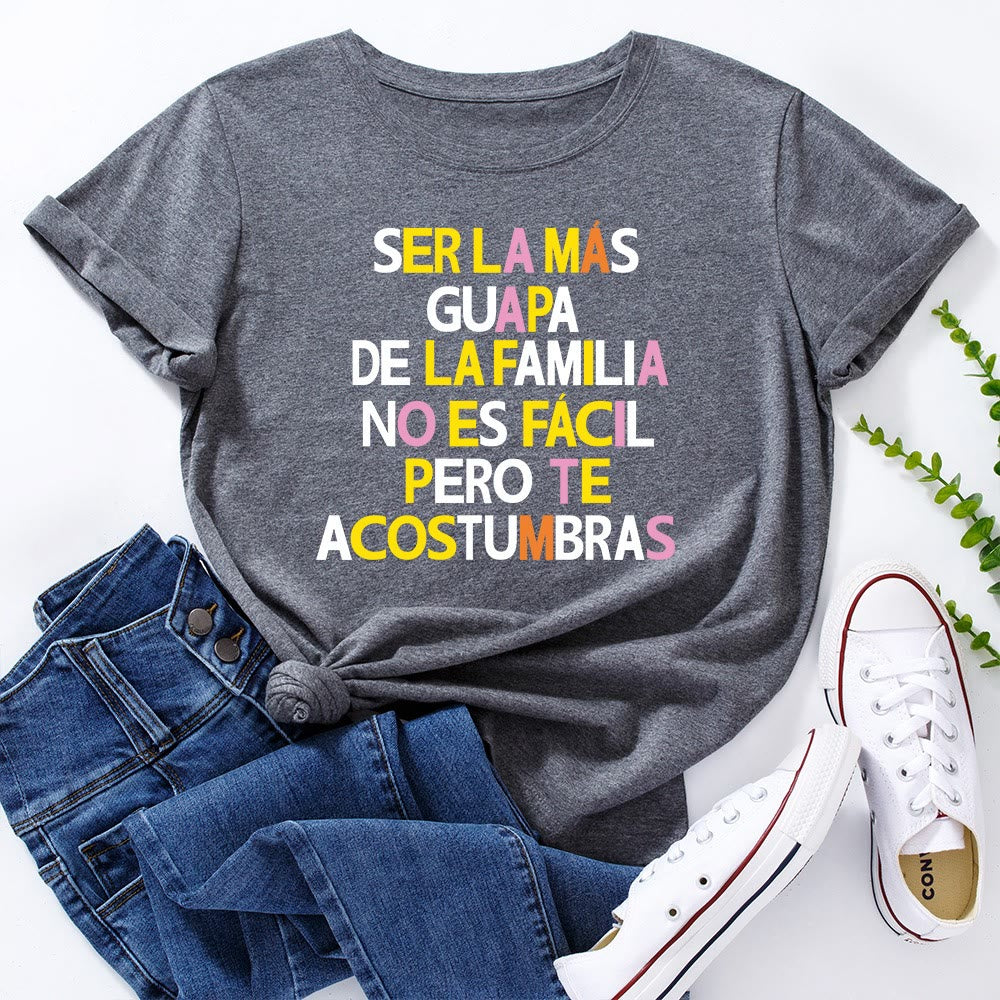 Plusock Plus Size Creative Letter Print T-shirt - Dark Grey - 5XL - image 6