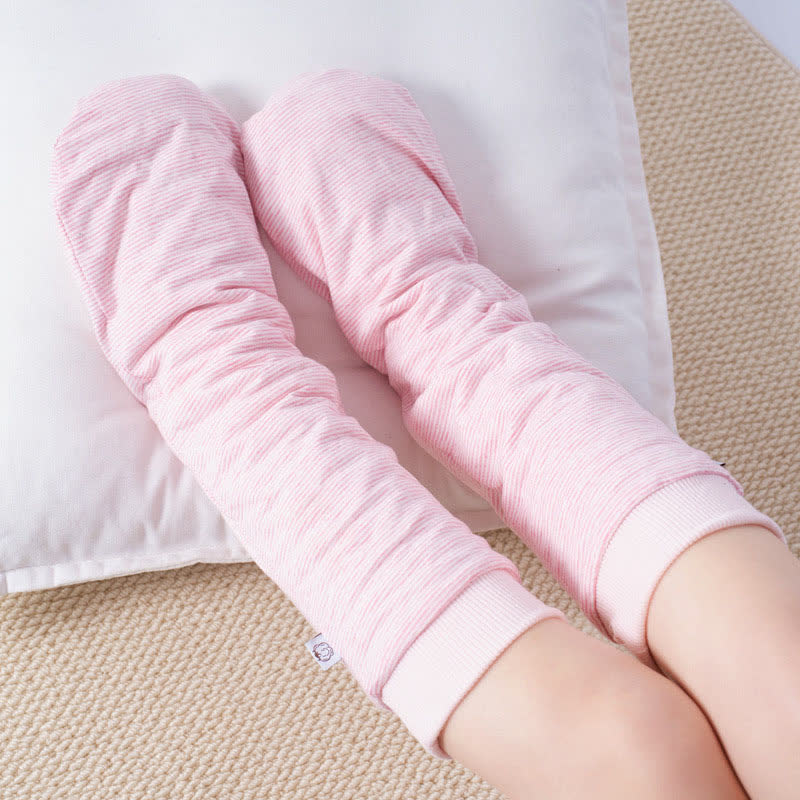 Plusock Cotton Stripe Cozy Sleep Socks - image 1