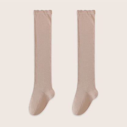 Plusock Cozy Solid Cotton Thigh High Sleep Socks(2 Pairs) - Red - EU39-45(US6-11) - image 6