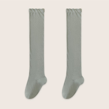 Plusock Cozy Solid Cotton Thigh High Sleep Socks(2 Pairs) - Green - EU39-45(US6-11) - image 7