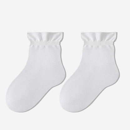 Plusock Casual Solid Color Sleep Socks(3 Pairs) - White - EU35-39(US2-6) - image 4