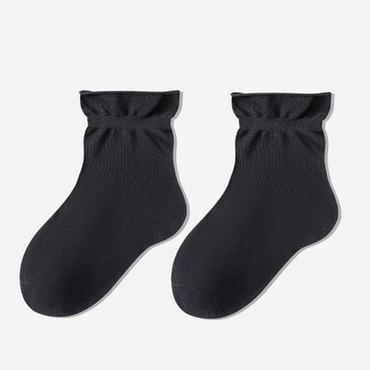 Plusock Casual Solid Color Sleep Socks(3 Pairs) - Dark Grey - EU35-39(US2-6) - image 9