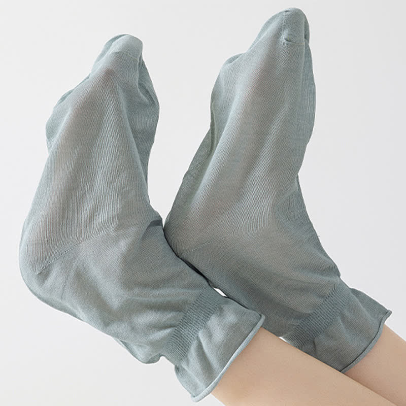 Plusock Casual Solid Color Sleep Socks(3 Pairs) - image 2