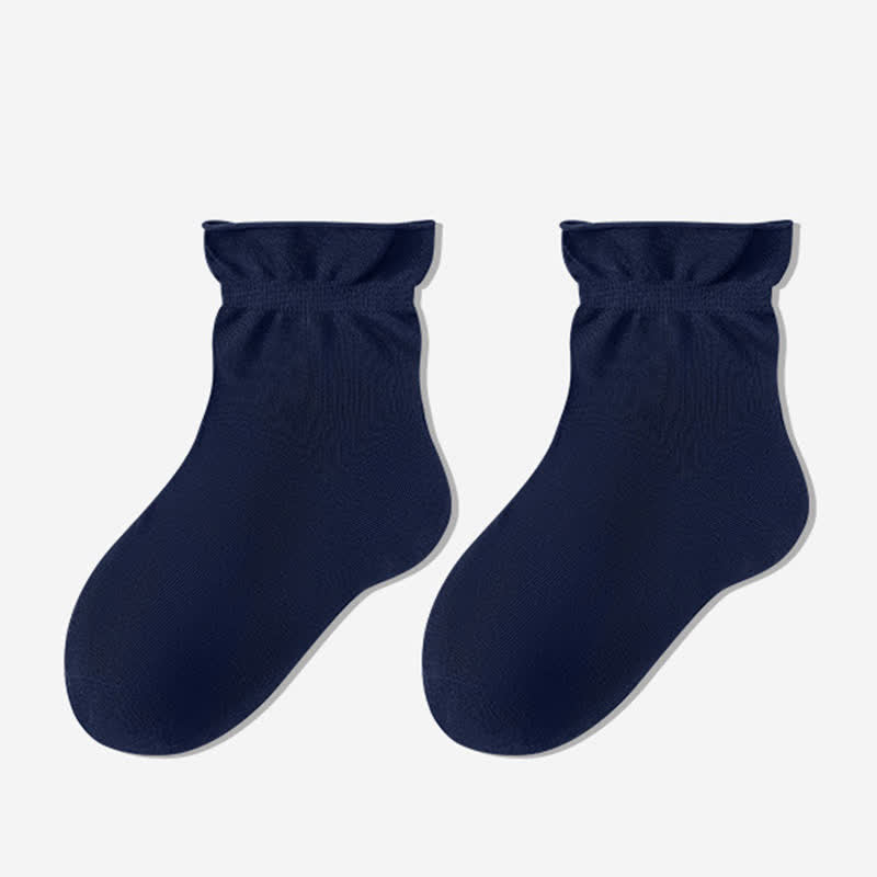 Plusock Casual Solid Color Sleep Socks(3 Pairs) - Navy Blue - EU35-39(US2-6) - image 6