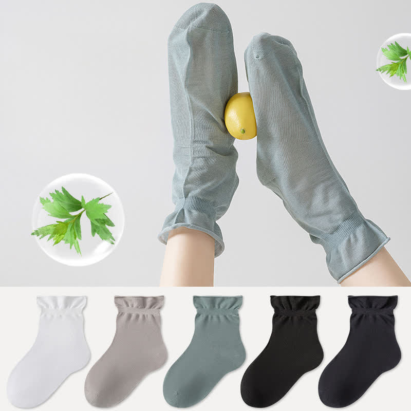 Plusock Casual Solid Color Sleep Socks(3 Pairs) - image 0