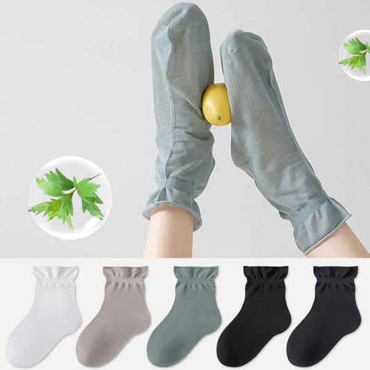 Plusock Casual Solid Color Sleep Socks(3 Pairs) - image 0