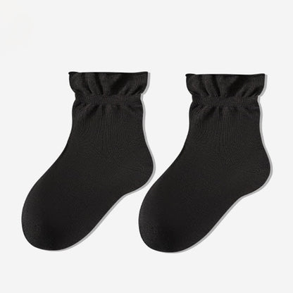 Plusock Casual Solid Color Sleep Socks(3 Pairs) - Black - EU35-39(US2-6) - image 8