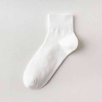 Plusock Cotton Breathable Quarter Socks(6 Pairs) - White - EU45-50(US11-15) - image 15