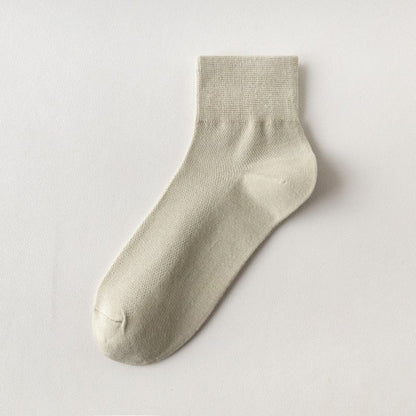 Plusock Cotton Breathable Quarter Socks(6 Pairs) - Light Green - EU45-50(US11-15) - image 22