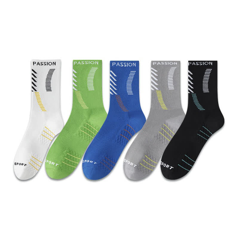 Plusock Passion Sport Quarter Socks (5 Pairs) - Multicolor - EU38-44(US5-10) - image 3