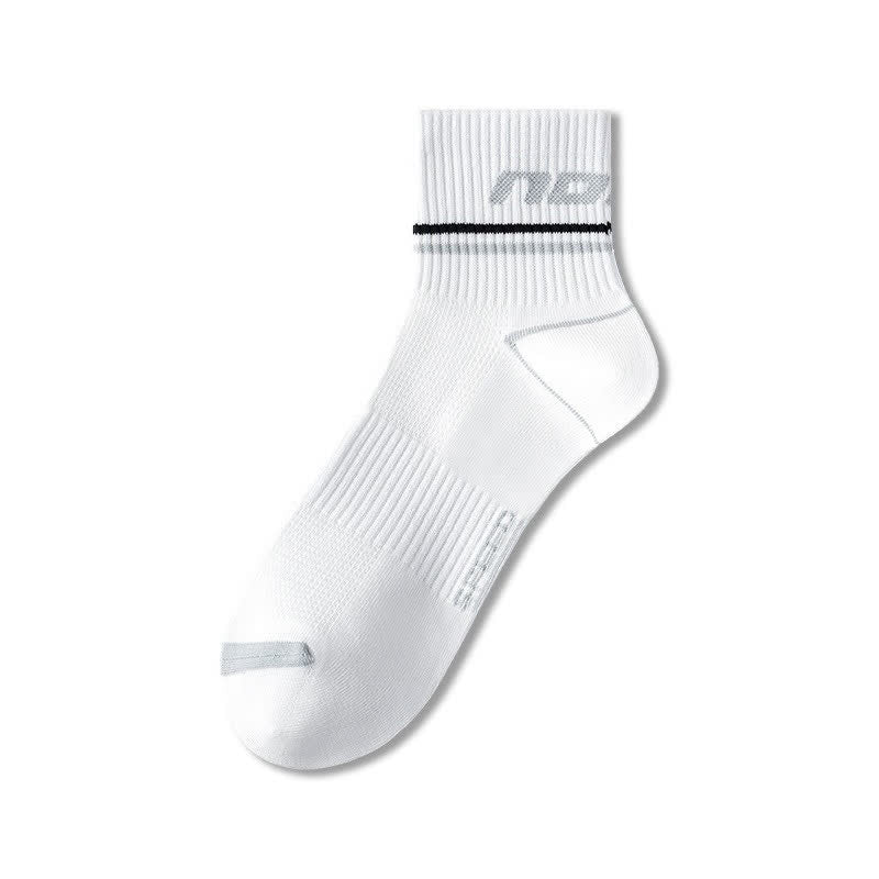 Plusock Sport Mesh Cushion Quarter Socks(5 Pairs) - White - EU38-44(US5-10) - image 2