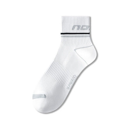 Plusock Sport Mesh Cushion Quarter Socks(5 Pairs) - White - EU38-44(US5-10) - image 2